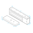 ICS U-Series 12/24VDC Standard Surface Magnet