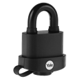 YALE Steel Hardened Steel Hasp & Weatherproof Steel Padlock