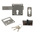 GATEMASTER Long Throw Gate Locking Bolt With Cylinder