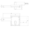 GATEMASTER Long Throw Gate Locking Bolt With Cylinder