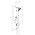 ABLOY Eff Eff 351U80 Monitored Electric Lock 12V DC Fail Unlocked