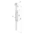 GATEMASTER Locking Drop Bolt