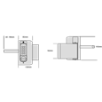 BORG LOCKS BL3080 MG Pro Mini Gate Lock Knob Operated Keypad With Inside Handed Pad