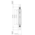 CENTOR TwinPoint Gen2 Lock Body Non Keyed To Suit Single Handle 185mm