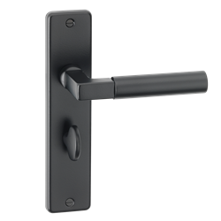 ASEC URBAN San Diego Bathroom Lever on Plate Door Furniture Ebony