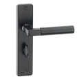 ASEC URBAN San Diego Bathroom Lever on Plate Door Furniture Ebony