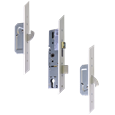 ERA Trimlock Lever Operated Latch & Deadbolt Split Spindle With 2 Hooks & 44mm White Faceplate