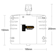 FIRECO Dorgard Smartsound Door Hold Open Device C/W Standard Flat Floorplate