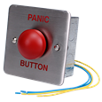 ASEC Red Dome Panic Button Flush Fit