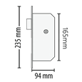 PAXTON Paxlock Pro Mortice Latch Lock 72mm Centres