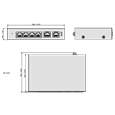 DAHUA Network Switch 6 Ports (4 x PoE) Cloud Management Via Dolynk CS4006-4ET-60