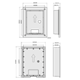 DAHUA Video Door Entry Flush Mount Plate VTM114