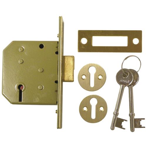 Yale PM322 3 Lever Mortice Deadlock - 67mm (2.5