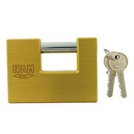 Ifam U Series Brass Shutter Padlock Keyed Alike