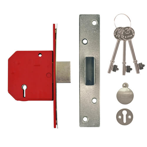 Union 2134E British Standard 5 Lever Mortice Deadlock