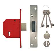 Union 2134E British Standard 5 Lever Mortice Deadlock