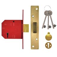 Union 2134E British Standard 5 Lever Mortice Deadlock