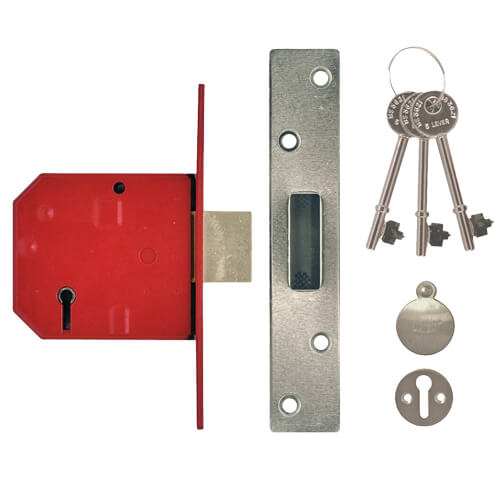 Union 2134E British Standard 5 Lever Mortice Deadlock