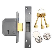 (Ex Chubb) Union 3G114E British Standard 5 Lever Mortice Deadlock