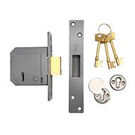 (Ex Chubb) Union 3G114E British Standard 5 Lever Mortice Deadlock