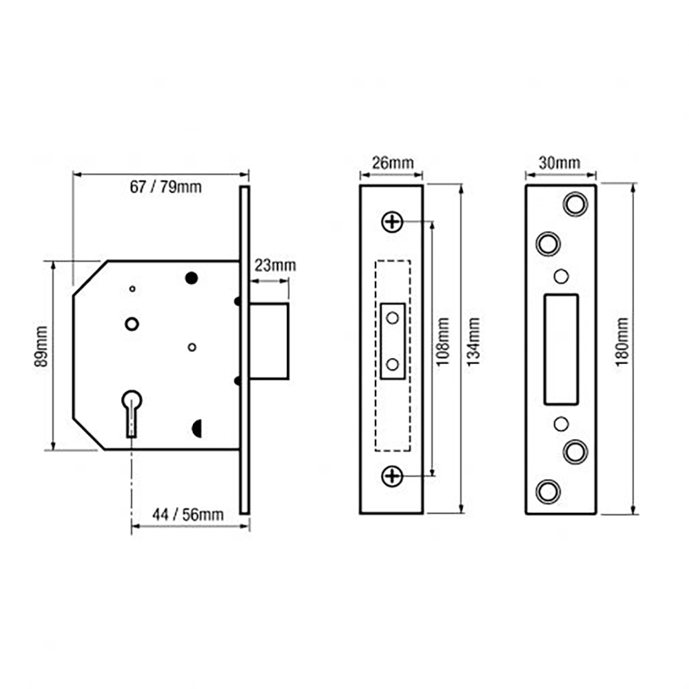 ERA Fortress British Standard 3621:2007 Mortice Deadlock