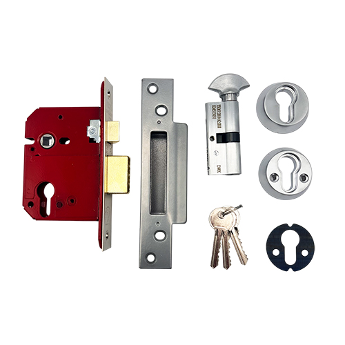 Era 234 British Standard Euro Mortice Sashlock Kit Complete With Euro Key & Turn Cylinder  