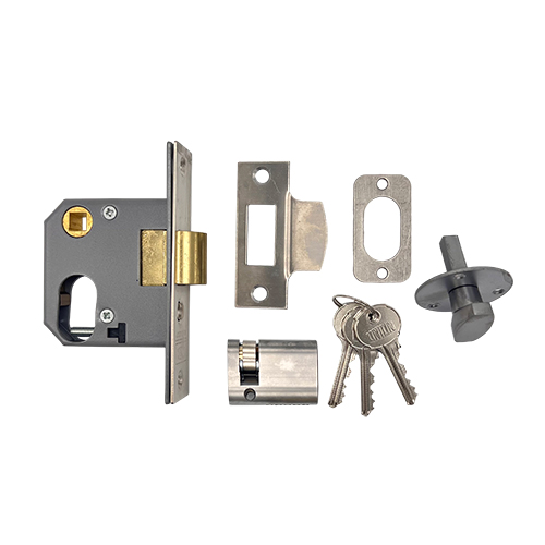 Union 2332 Oval Mortice Nightlatch Kit Complete With Oval Key & Key Cylinder