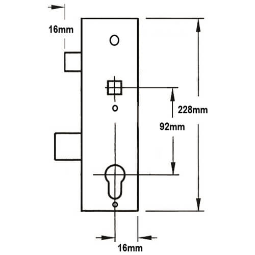 Lockmaster Copy Multipoint Gearbox - Lift Lever