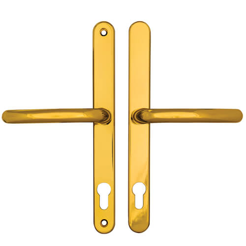 Fab & Fix Blenheim Lever Lever UPVC Multipoint Door Handles -  92mm PZ Sprung 240mm Screw Centres