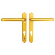 Hoppe Paris Extended Lever Lever UPVC Multipoint Door Handles -  92mm PZ Unsprung 122mm Screw Centres