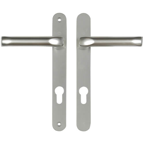 Hoppe Tokyo Lever Lever UPVC Multipoint Door Handles -  92mm PZ Unsprung 203mm Screw Centres