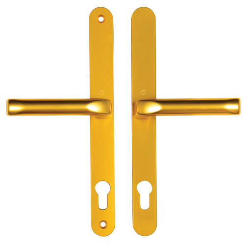 Hoppe London Lever Lever UPVC Multipoint Door Handles -  92mm PZ Sprung 240mm Screw Centres