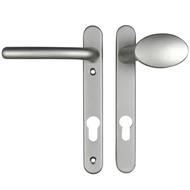 Fab & Fix Windsor Lever Moveable Pad UPVC Multipoint Door Handles - 92mm PZ Sprung 122mm Screw Centres 