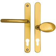 Fab & Fix Balmoral Lever Moveable Pad UPVC Multipoint Door Handles - 92mm/62mm PZ Sprung 212mm Screw Centres