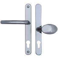 Fab & Fix Balmoral Lever Moveable Pad UPVC Multipoint Door Handles - 92mm/62mm PZ Sprung 212mm Screw Centres