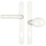 Hoppe Atlanta Lever Moveable Pad UPVC Multipoint Door Handles - 92mm/62mm PZ Sprung 215mm Screw Centres