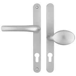 Hoppe Atlanta Lever Moveable Pad UPVC Multipoint Door Handles - 92mm/62mm PZ Sprung 215mm Screw Centres