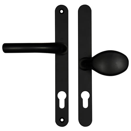 Hoppe Atlanta Lever Moveable Pad UPVC Multipoint Door Handles - 92mm/62mm PZ Sprung 215mm Screw Centres