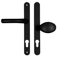 Hoppe Atlanta Lever Moveable Pad UPVC Multipoint Door Handles - 92mm/62mm PZ Sprung 215mm Screw Centres