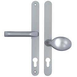 Hoppe London Lever Moveable Pad UPVC Multipoint Door Handles - 92mm/62mm PZ Sprung 240mm Screw Centres