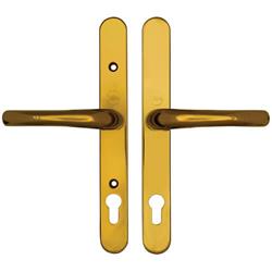 Yale Adjustable Lever Lever UPVC Multipoint Door Handles -  92mm PZ Sprung 196-252mm Screw Centres