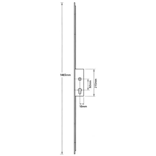 Roto H600 Lift Lever Passive Lock