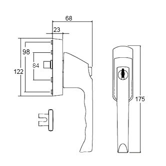 VERSA Locking Locking Window Blade/Fork Handle