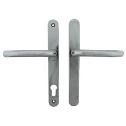 Fab & Fix Balmoral Blank Lever Lever UPVC Multipoint Door Handles -  92mm PZ Sprung 212mm Screw Centres