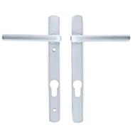 Straight Lever Lever UPVC Multipoint Door Handles -  92mm PZ Unsprung 122mm Screw Centres