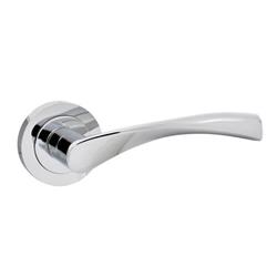 TSS Juliete Lever Handle on Round Rose Door Furniture