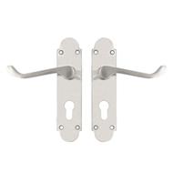 TSS Regent Scroll Lever Handle on Plate Door Furniture