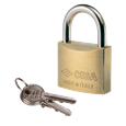 CISA 22010 KA Open Shackle Brass Padlock