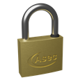 ASEC MK Open Shackle Brass Padlock