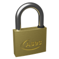 ASEC MK Open Shackle Brass Padlock